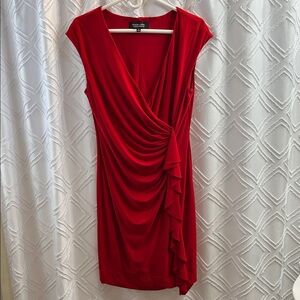 Red Asymmetrical Dress